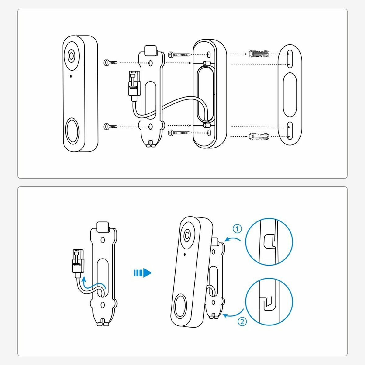 Interphone Vidéo Intelligent Reolink Noir
